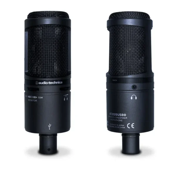 100% Original Audio Technica AT2020USB+ Condenser Microphone Set Professional Recording USB Microphone Live Singing Mobile MIC - Image 2