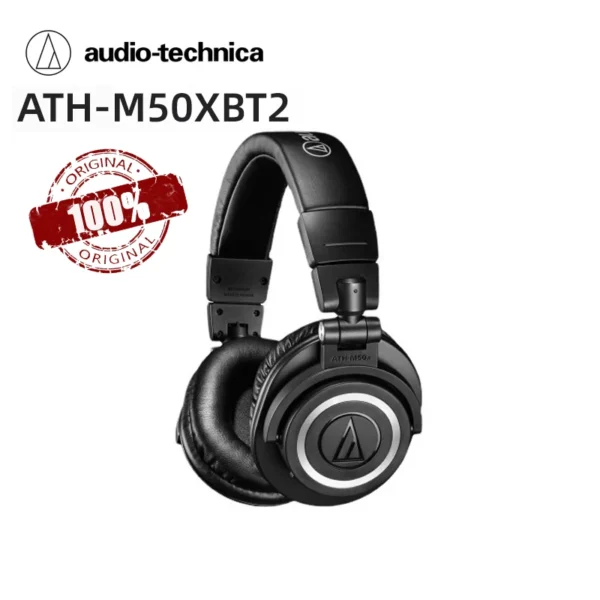 100% Original Audio Technica ATH M50XBT2 Professional Monitoring Low Delay Bluetooth 5.0 Headwear 180 Degree Rotation Headphones