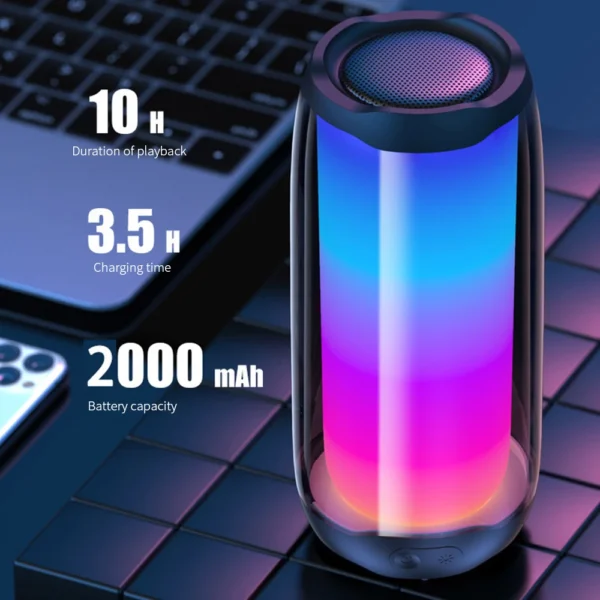 L4 Bluetooth Speaker Audio Portable Subwoofer Outdoor IPX7 Waterproof  RGB Mode Wireless Speakers Pulse Flash Subwoofer USB/TF - Image 3