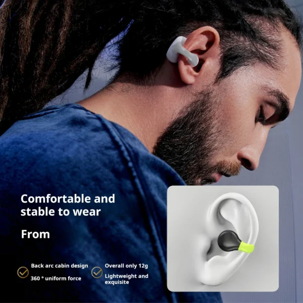 MONSTER AX10 Earphone TWS HIFI Headset For Bluetooth Earbuds Wireless Headphones Noise With Waterproof Mic Sports Ear clip type - Image 3