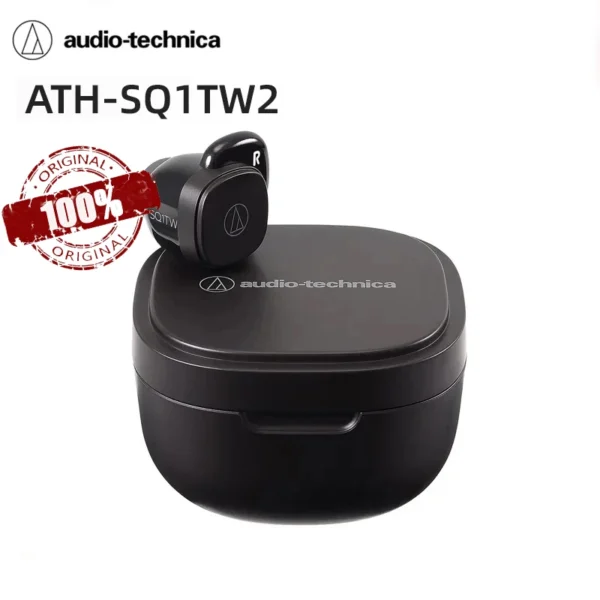 Origina Audio Technica ATH-SQ1TW Earphones Bluetooth5.0 Music Headphone Low Delay in Ear Waterproof Sport Game Portable Headset