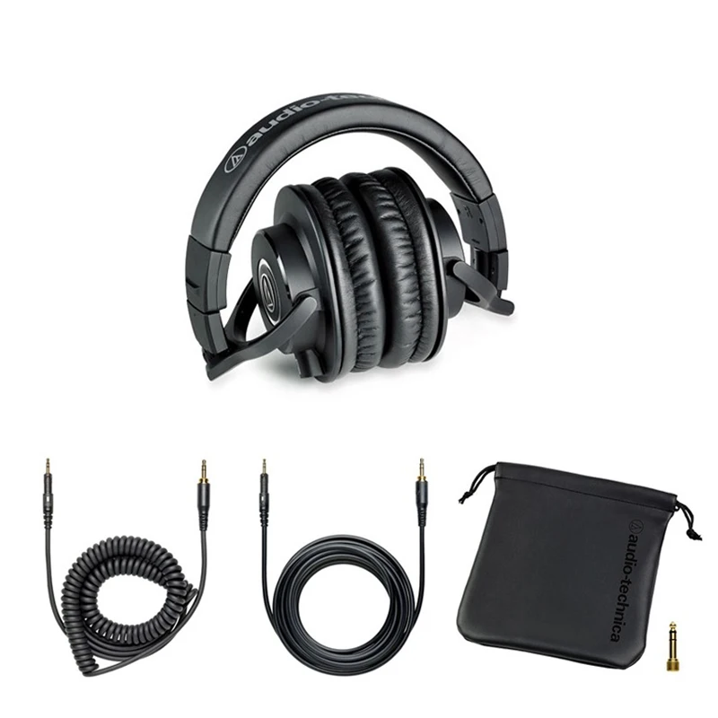 Original Audio Technica ATH M50X HIFI Earphones Professional Fully Enclosed Foldable Monitoring Headphones Game Music Headset