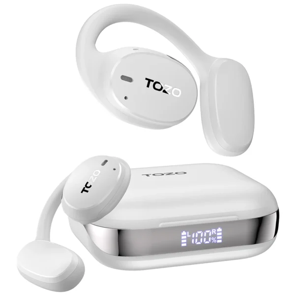 Original TOZO OpenEgo Wireless Earbuds Fone Bluetooth 5.3 Headphones Earhooks Open Earphone Noise Cancelling Digital Display