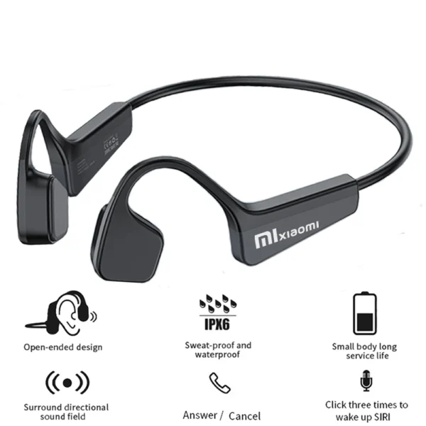 Xiaomi Mijia Bone Conduction Sport Headphone Wireless Earphone Bluetooth-Compatible Headset TWS Hands-free with Mic for Running